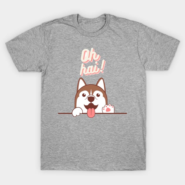 Oh Hai! Dog T-Shirt by LoveofDog